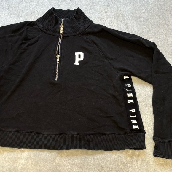 PINK Victoria’s secret 1/4 Zip Sweatshirt - Picture 2 of 5